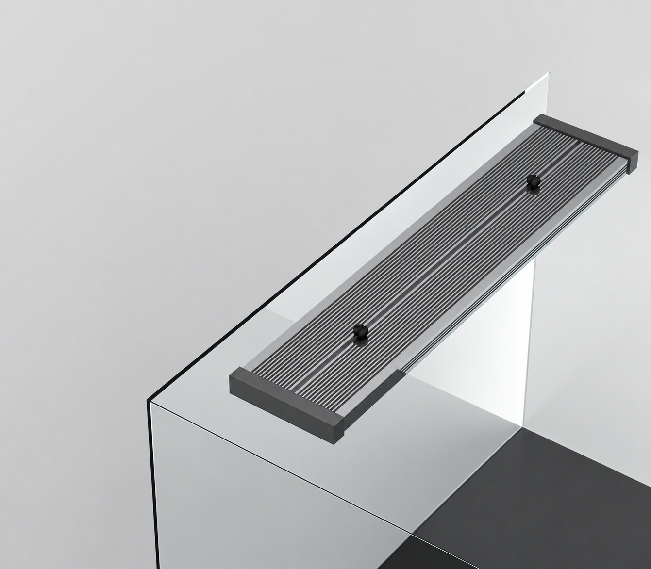 SOLAR magnetic mounting beneath the enclosure glass